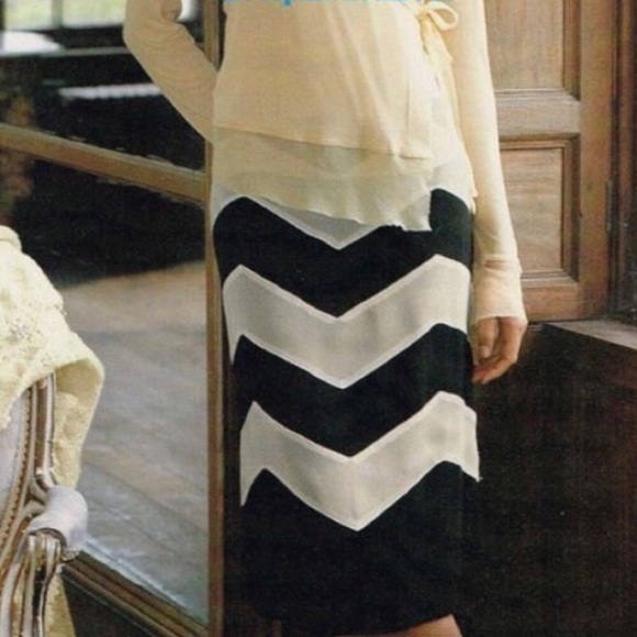 Anthropologie Dresses & Skirts - NEW Anthro Odille Chevron skirt 4
